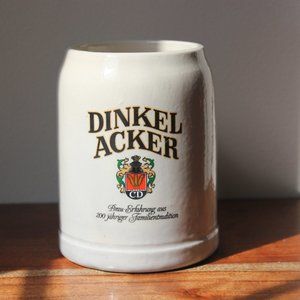 Vintage German Dinkel Acker Beer Stein 200th Anniversary Stoneware Stein 0.5l